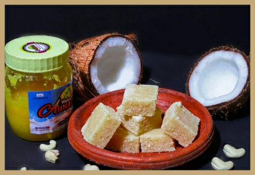 Karupatti Coconut Milk Burfi